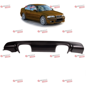 Dyfuzor tylny do BMW 3 (E46) Coupe 1998 - 2005  (czarny mat) w stylu CSL