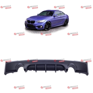 Dyfuzor tylny do BMW 2 (F22, F87) Coupe 2012 -   (czarny mat) w stylu Performance