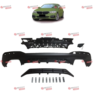 Dyfuzor tylny do BMW 5 (G31) Touring 2017 - 2021 przed liftingiem (czarny mat)