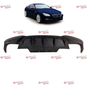 Dyfuzor tylny do BMW 6 (F12) Kabriolet 2010 - 2018  (czarny mat) w stylu Performance