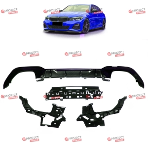 Dyfuzor tylny Carbon do BMW 3 (G20, G80) Sedan 2018 - w stylu Competition