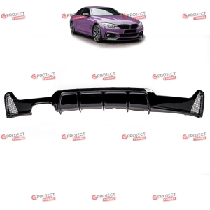 Dyfuzor tylny do BMW 4 (F33, F83) Convertible 2013 -   (czarny połysk) w stylu Performance