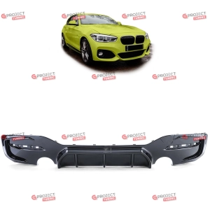 Dyfuzor tylny do BMW 1 (F21) Hatchback 2015 - 2019 po liftingu (czarny połysk) w stylu Performance
