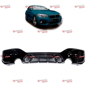 Dyfuzor tylny Carbon do BMW 1 (F20) Hatchback 2015 - 2019 po liftingu w stylu Competition