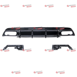 Dyfuzor tylny do MERCEDES A-Class (W176) 2013 - 2015  (czarny połysk) w stylu A45
