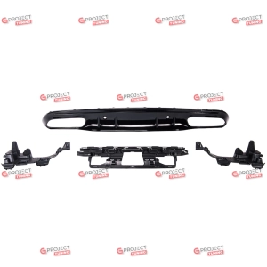 Dyfuzor tylny do MERCEDES C-Class (W205) Sedan 2013 -   (czarny) w stylu C63