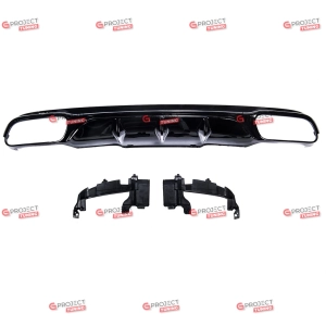 Dyfuzor tylny do MERCEDES E-Class (W213) Sedan 2016 - 2023  (czarny) w stylu E63