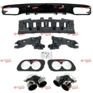 Dyfuzor tylny do MERCEDES C-Class (C205) Coupe 2015 -   (czarny) w stylu C43