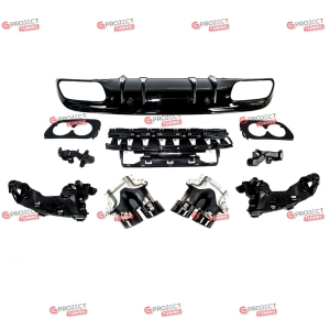 Dyfuzor tylny do MERCEDES C-Class (S205) T-Model 2014 -   (czarny) w stylu C43