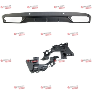 Dyfuzor tylny do MERCEDES C-Class (W205) Sedan 2015 - 2021  (czarny) w stylu C63