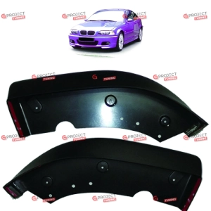 Dokładka przedniego zderzaka do BMW 3 (E46) Sedan 1998 - 2006  (czarny mat) w stylu M pakiet