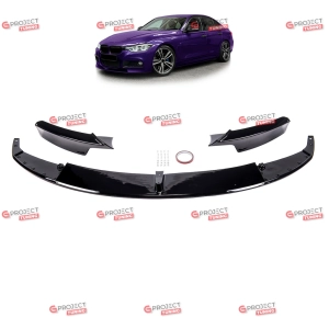 Dokładka przedniego zderzaka do BMW 3 (F31) Touring 2012 - 2018  (czarny połysk / czarny mat) w stylu M pakiet