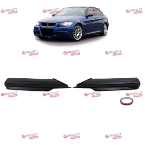 Dokładka przedniego zderzaka do BMW 3 (E91) Touring 2005 - 2008  (czarny połysk) w stylu M pakiet