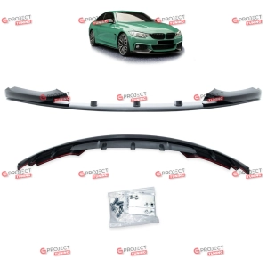 Dokładka przedniego zderzaka do BMW 4 (F36) Gran Coupe 2013 - 2021  (czarny połysk) w stylu M pakiet