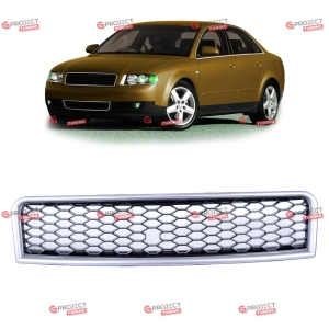 Grill do AUDI A4 B6 (8E) Avant 2000 - 2004 (czarny połysk / srebrny) w stylu RS