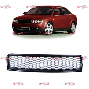 Grill do AUDI A4 B6 (8E) Sedan 2000 - 2004 (czarny połysk) w stylu RS