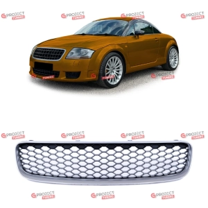 Grill do AUDI TT (8N) Roadster 1998 - 2006 (czarny połysk / srebrny) w stylu RS