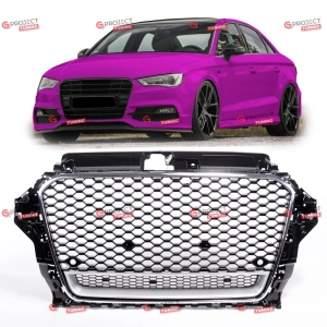 Grill do AUDI A3 (8V) Sportback 2012 - 2016 (czarny połysk) w stylu RS