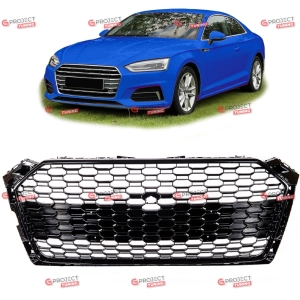 Grill do AUDI A5 (F5) Kabriolet 2016 - 2019 (czarny połysk) w stylu RS