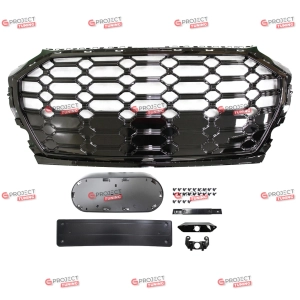Grill do AUDI Q5 (FY) 2021 -  po liftingu (czarny połysk) w stylu RS