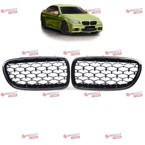 Grill do BMW 5 (F10) Sedan 2010 - 2018 (czarny połysk)