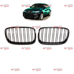 Grill do BMW X6 (E71, E72) 2007 - 2013 (czarny połysk) w stylu M pakiet