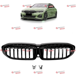 Grill do BMW 3 (G21, G81) Touring 2019 - 2022 (czarny połysk) w stylu M pakiet