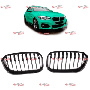 Grill do BMW 1 (F21) Hatchback 2015 - 2019 po liftingu (czarny połysk)