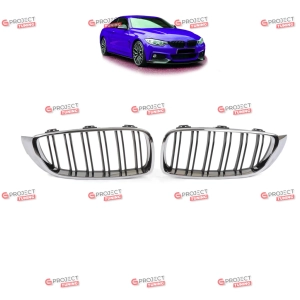 Grill do BMW 4 (F32, F82) Coupe 2013 - 2021 (czarny połysk / chrom) w stylu M pakiet