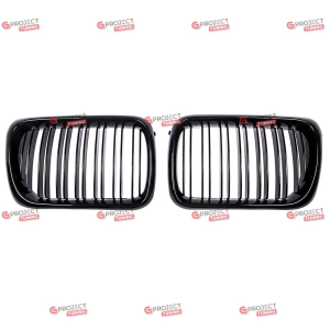 Grill do BMW 3 (E36) Coupe 1996 - 1999 po liftingu (czarny połysk) w stylu M pakiet