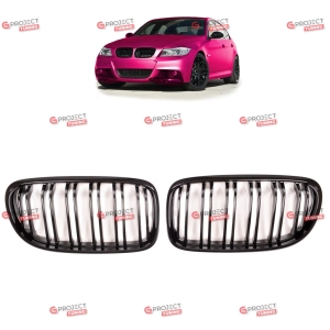 Grill do BMW 3 (E91) Touring 2008 - 2011 po liftingu (czarny mat) w stylu M pakiet