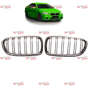 Grill do BMW 5 (F10) Sedan 2010 - 2018 (czarny połysk / chrom) w stylu M pakiet