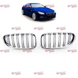 Grill do BMW 6 (F12) Kabriolet 2011 - 2018 (czarny / chrom) w stylu M pakiet