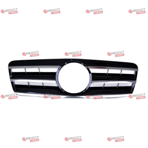 Grill do MERCEDES CLK (A208) Kabriolet 1997 - 2002 (czarny połysk / chrom)