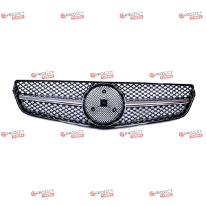 Grill do MERCEDES E-Class (C207) Coupe 2009 - 2013 (czarny połysk / chrom)