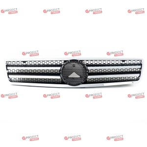 Grill do MERCEDES SL (R129) 1989 - 2001 (czarny połysk / chrom)