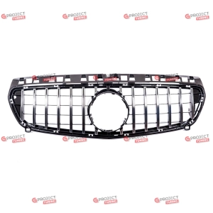 Grill do MERCEDES A-Class (W176) 2012 - 2015 (czarny połysk / chrom) w stylu Panamericana