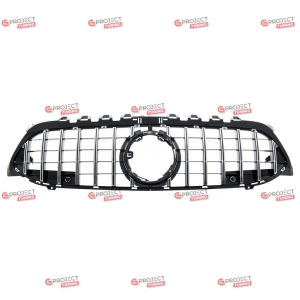 Grill do MERCEDES A-Class (V177) Sedan 2018 -  (czarny połysk / chrom) w stylu Panamericana