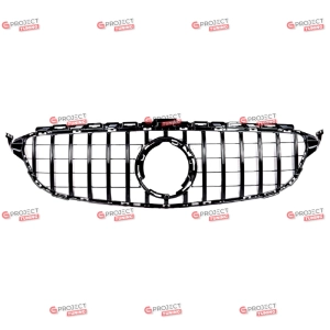 Grill do MERCEDES C-Class (S205) Kombi 2018 - 2021 po liftingu (czarny połysk) w stylu Panamericana