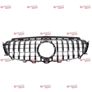 Grill do MERCEDES E-Class (A238) Kabriolet 2016 - 2021 (czarny połysk / chrom) w stylu Panamericana