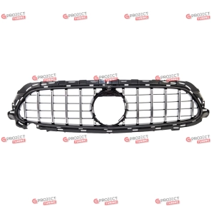 Grill do MERCEDES E-Class (S213) Kombi 2020 - 2023 po liftingu (czarny połysk / chrom) w stylu Panamericana