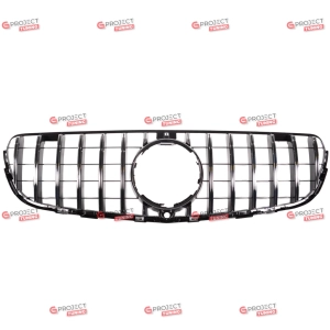 Grill do MERCEDES GLC Coupe (C253) 2015 - 2019 (czarny połysk / chrom) w stylu Panamericana