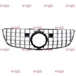 Grill do MERCEDES GLS (X166) 2016 - 2019 po liftingu (czarny połysk / chrom) w stylu Panamericana