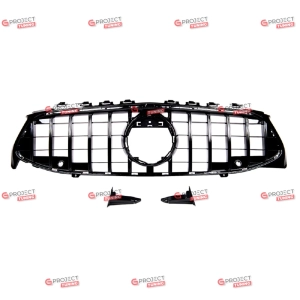 Grill do MERCEDES CLA (X118) Shooting Brake 2019 -  (czarny połysk) w stylu Panamericana