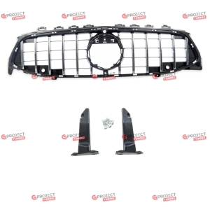 Grill do MERCEDES CLA (X118) Shooting Brake 2019 -  (czarny połysk / chrom)