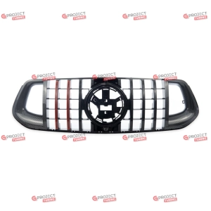 Grill do MERCEDES GLE (V167) 2018 -  (czarny połysk / transfer wodny) w stylu Panamericana