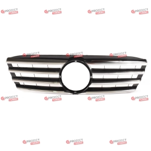 Grill do MERCEDES C-Class (S203) Kombi 2000 - 2007 (czarny połysk / chrom)