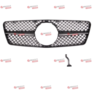 Grill do MERCEDES CLK (A208) Kabriolet 1997 - 2002 (czarny połysk) w stylu AMG