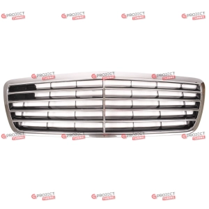 Grill do MERCEDES E-Class (S210) Kombi 1999 - 2002 po liftingu (czarny połysk / chrom)