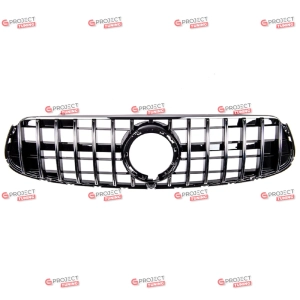 Grill do MERCEDES GLC Coupe (C253) 2019 - 2022 po liftingu (czarny połysk / chrom) w stylu Panamericana